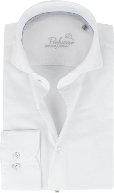 Profuomo-Overhemd-Recycled-Cotton-Wit